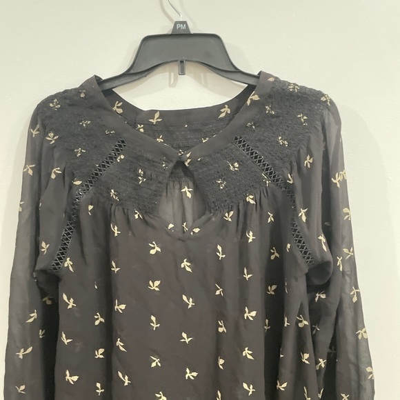 LA made Floral Long Sleeve Sheer Top Size Small NWOT - Picture 4 of 4